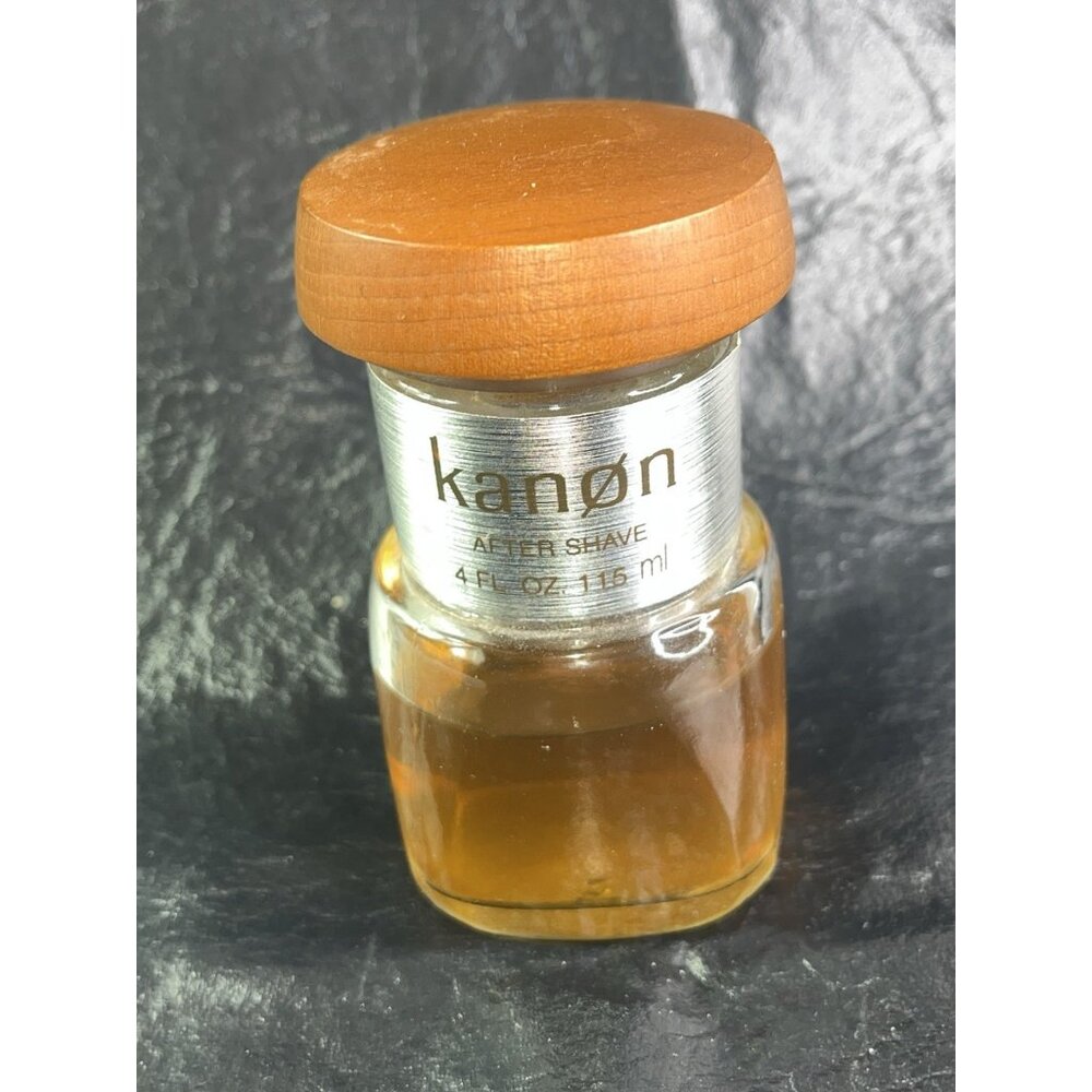 Vintage Kanon Aftershave 4 Oz Sweden Essential Oil 90% Manly Scent
